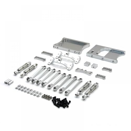 QMLQRGKF Mn Modell 1/12 D91 D96 MN98 99S RC -Auto Ersatzteile Metall Fixdiere, Lenkschaltkabine, Schwanzstrahl(White) von QMLQRGKF