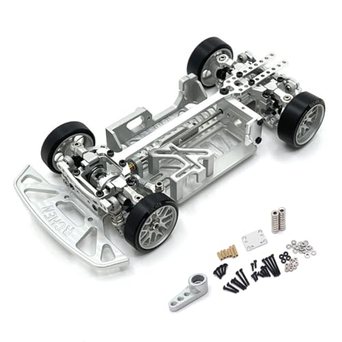 QMLQRGKF Multi -Rad -Metall -Metall -Upgrade -Rahmen, kompatibel mit CAR und -Q9 1/28 4WD RC -Autoteile(Silver) von QMLQRGKF