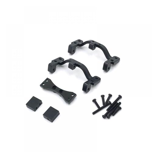 QMLQRGKF Universal Metall Pull Rod Mount und Servo Mount Bracket kompatibel mit RC -Cars C14 C24 Mn99s B14 B24(for WPL Black) von QMLQRGKF
