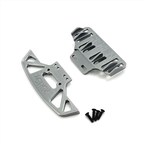 QMLQRGKF Upgrade Metall vorne und hinteren Stoßfänger kompatibel mit 1/28 RC -Cars -Modellen 284010 284131 K989 K979 K969 P929 P939(Dark Grey) von QMLQRGKF