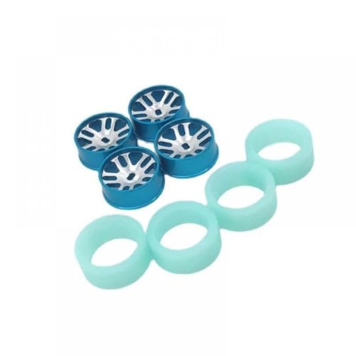QMLQRGKF Verbesserte 24 -mm -Illuminat -Rennräder mit 1/28 Modellen 284131 K989 K969 K979 K999 P929 P939 IW04M Auto RC -Teile(Sky Blue) von QMLQRGKF