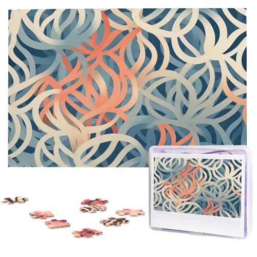 1000 Teile Puzzle für Erwachsene – personalisiertes Holzpuzzle mit Korallenfarben-Motiven – für Geburtstag, Weihnachten, 75 x 50 cm 1000 Teile Puzzle für Erwachsene – personalisiertes Holzpuzzle mit Korallenfarben-Motiven – für Geburtstag, Weihnachten, 75 x 50 cm von QMNEHJ