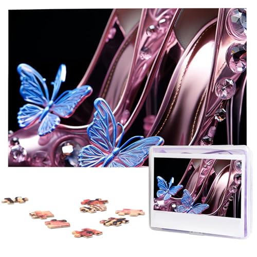 1000-teiliges Puzzle für Erwachsene, anspruchsvolle Puzzles, personalisiertes Holzpuzzle, Blumenschuhe, Fotos, Puzzles für Geburtstag, Weihnachten, 74,9 x 50 cm 1000-teiliges Puzzle für Erwachsene, anspruchsvolle Puzzles, personalisiertes Holzpuzzle, Blumenschuhe, Fotos, Puzzles für Geburtstag, Weihnachten, 74,9 x 50 cm von QMNEHJ