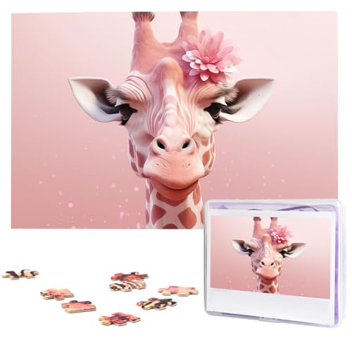 1000-teiliges Puzzle für Erwachsene, anspruchsvolle Puzzles, personalisiertes Holzpuzzle, Giraffen-Fotos, Puzzles für Geburtstag, Weihnachten, 74,9 x 50 cm 1000-teiliges Puzzle für Erwachsene, anspruchsvolle Puzzles, personalisiertes Holzpuzzle, Giraffen-Fotos, Puzzles für Geburtstag, Weihnachten, 74,9 x 50 cm von QMNEHJ