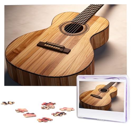 1000-teiliges Puzzle für Erwachsene, anspruchsvolle Puzzles, personalisiertes Holzpuzzle, Gitarre, Holzfotos, Puzzles für Geburtstag, Weihnachten, 74,9 x 50 cm 1000-teiliges Puzzle für Erwachsene, anspruchsvolle Puzzles, personalisiertes Holzpuzzle, Gitarre, Holzfotos, Puzzles für Geburtstag, Weihnachten, 74,9 x 50 cm von QMNEHJ