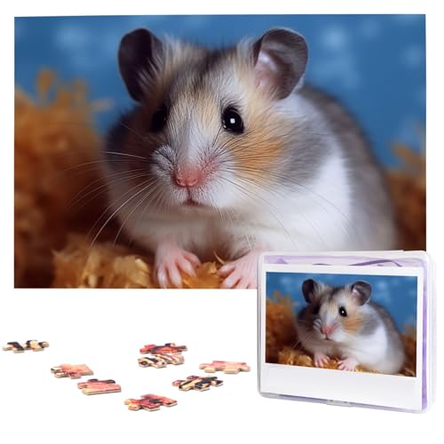 1000-teiliges Puzzle für Erwachsene, anspruchsvolle Puzzles, personalisiertes Holzpuzzle, Hamster-Fotos, Puzzles für Geburtstag, Weihnachten, 74,9 x 50 cm 1000-teiliges Puzzle für Erwachsene, anspruchsvolle Puzzles, personalisiertes Holzpuzzle, Hamster-Fotos, Puzzles für Geburtstag, Weihnachten, 74,9 x 50 cm von QMNEHJ