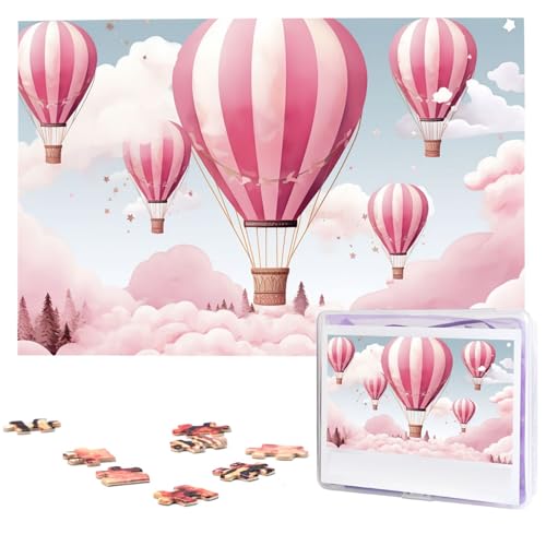 1000-teiliges Puzzle für Erwachsene, anspruchsvolle Puzzles, personalisiertes Holzpuzzle, Heißluftballon, Fotos, Puzzles für Geburtstag, Weihnachten, 74,9 x 50 cm 1000-teiliges Puzzle für Erwachsene, anspruchsvolle Puzzles, personalisiertes Holzpuzzle, Heißluftballon, Fotos, Puzzles für Geburtstag, Weihnachten, 74,9 x 50 cm von QMNEHJ