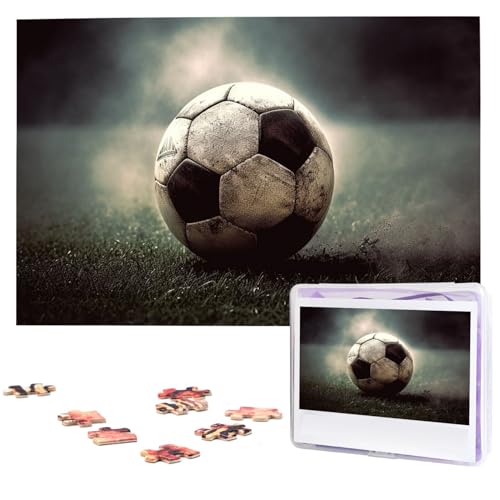 1000-teiliges Puzzle für Erwachsene, anspruchsvolle Puzzles, personalisiertes Holzpuzzle, Sport, Fußball, Fotos, Puzzles für Geburtstag, Weihnachten, 74,9 x 50 cm 1000-teiliges Puzzle für Erwachsene, anspruchsvolle Puzzles, personalisiertes Holzpuzzle, Sport, Fußball, Fotos, Puzzles für Geburtstag, Weihnachten, 74,9 x 50 cm von QMNEHJ