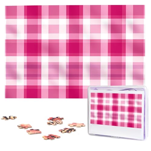 1000-teiliges Puzzle für Erwachsene, anspruchsvolle Puzzles, personalisiertes Holzpuzzle, kariert, Fotos, Puzzles für Geburtstag, Weihnachten, 74,9 x 50 cm 1000-teiliges Puzzle für Erwachsene, anspruchsvolle Puzzles, personalisiertes Holzpuzzle, kariert, Fotos, Puzzles für Geburtstag, Weihnachten, 74,9 x 50 cm von QMNEHJ