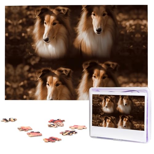 1000-teiliges Puzzle für Erwachsene, herausfordernde Puzzles, personalisierte Holzpuzzle, Shelties, Fotos, Puzzles für Geburtstag, Weihnachten, 74,9 x 50 cm 1000-teiliges Puzzle für Erwachsene, herausfordernde Puzzles, personalisierte Holzpuzzle, Shelties, Fotos, Puzzles für Geburtstag, Weihnachten, 74,9 x 50 cm von QMNEHJ
