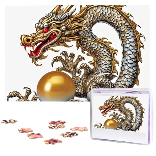 1000-teiliges Puzzle für Erwachsene, herausfordernde Puzzles, personalisiertes Holzpuzzle, Drache mit Perlenfotos, Puzzles für Geburtstag, Weihnachten, 74,9 x 50 cm 1000-teiliges Puzzle für Erwachsene, herausfordernde Puzzles, personalisiertes Holzpuzzle, Drache mit Perlenfotos, Puzzles für Geburtstag, Weihnachten, 74,9 x 50 cm von QMNEHJ