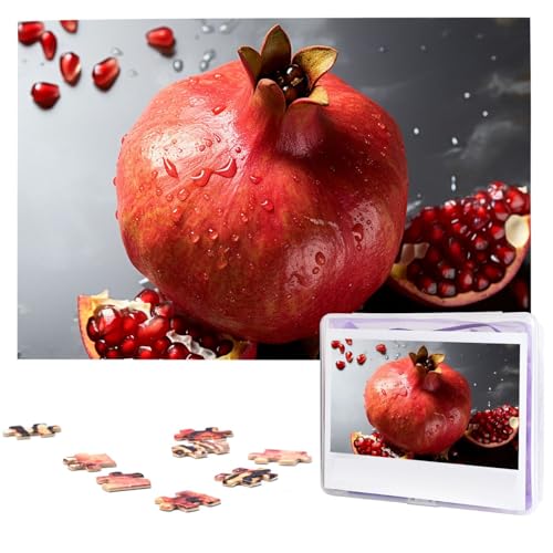 1000-teiliges Puzzle für Erwachsene, herausfordernde Puzzles, personalisiertes Holzpuzzle, Granatapfel-Fotos, Puzzles für Geburtstag, Weihnachten, 74,9 x 50 cm 1000-teiliges Puzzle für Erwachsene, herausfordernde Puzzles, personalisiertes Holzpuzzle, Granatapfel-Fotos, Puzzles für Geburtstag, Weihnachten, 74,9 x 50 cm von QMNEHJ
