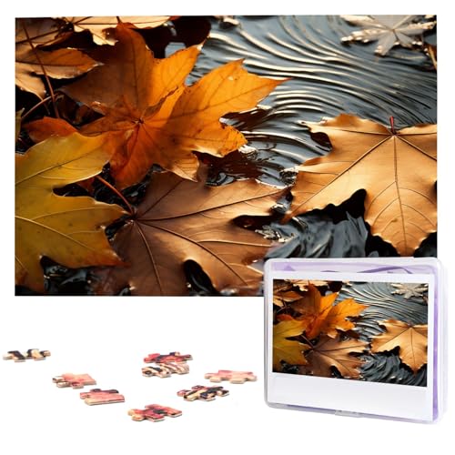 1000-teiliges Puzzle für Erwachsene, herausfordernde Puzzles, personalisiertes Holzpuzzle, Herbstblätter, Fotos, Puzzles für Geburtstag, Weihnachten, 74,9 x 50 cm 1000-teiliges Puzzle für Erwachsene, herausfordernde Puzzles, personalisiertes Holzpuzzle, Herbstblätter, Fotos, Puzzles für Geburtstag, Weihnachten, 74,9 x 50 cm von QMNEHJ