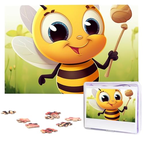 1000-teiliges Puzzle für Erwachsene, herausfordernde Puzzles, personalisiertes Holzpuzzle, Honigbienen-Fotos, Puzzles für Geburtstag, Weihnachten, 74,9 x 50 cm 1000-teiliges Puzzle für Erwachsene, herausfordernde Puzzles, personalisiertes Holzpuzzle, Honigbienen-Fotos, Puzzles für Geburtstag, Weihnachten, 74,9 x 50 cm von QMNEHJ