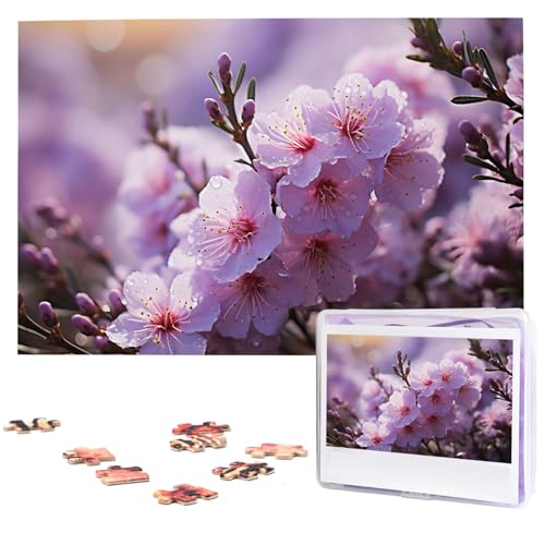 1000-teiliges Puzzle für Erwachsene, herausfordernde Puzzles, personalisiertes Holzpuzzle, Kirschblüten-Fotos, Puzzles für Geburtstag, Weihnachten, 74,9 x 50 cm 1000-teiliges Puzzle für Erwachsene, herausfordernde Puzzles, personalisiertes Holzpuzzle, Kirschblüten-Fotos, Puzzles für Geburtstag, Weihnachten, 74,9 x 50 cm von QMNEHJ