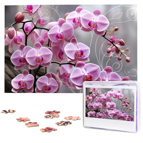 1000-teiliges Puzzle für Erwachsene, herausfordernde Puzzles, personalisiertes Holzpuzzle, Orchideenfotos, Puzzles für Geburtstag, Weihnachten, 74,9 x 50 cm 1000-teiliges Puzzle für Erwachsene, herausfordernde Puzzles, personalisiertes Holzpuzzle, Orchideenfotos, Puzzles für Geburtstag, Weihnachten, 74,9 x 50 cm von QMNEHJ