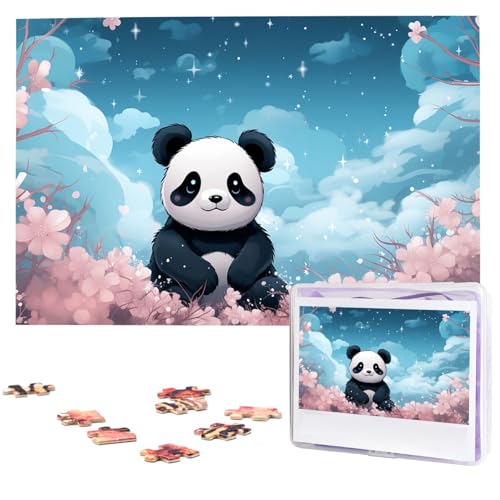 1000-teiliges Puzzle für Erwachsene, herausfordernde Puzzles, personalisiertes Holzpuzzle, Panda-Fotos, Puzzles für Geburtstag, Weihnachten, 74,9 x 50 cm 1000-teiliges Puzzle für Erwachsene, herausfordernde Puzzles, personalisiertes Holzpuzzle, Panda-Fotos, Puzzles für Geburtstag, Weihnachten, 74,9 x 50 cm von QMNEHJ
