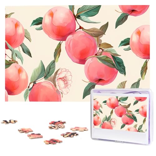 1000-teiliges Puzzle für Erwachsene, herausfordernde Puzzles, personalisiertes Holzpuzzle, Pfirsich-Fotos, Puzzles für Geburtstag, Weihnachten, 74,9 x 50 cm 1000-teiliges Puzzle für Erwachsene, herausfordernde Puzzles, personalisiertes Holzpuzzle, Pfirsich-Fotos, Puzzles für Geburtstag, Weihnachten, 74,9 x 50 cm von QMNEHJ
