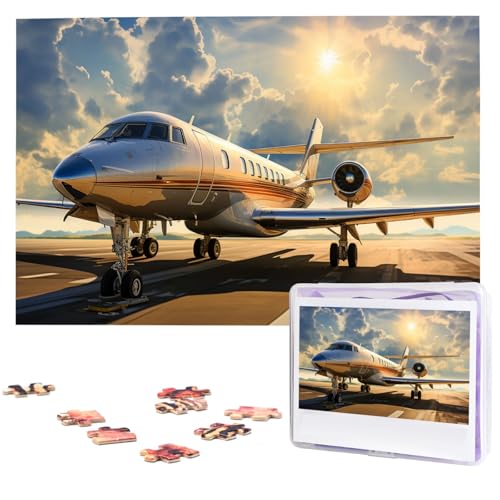 1000-teiliges Puzzle für Erwachsene, herausfordernde Puzzles, personalisiertes Holzpuzzle, Privatflugzeug, Fotos, Puzzles für Geburtstag, Weihnachten, 74,9 x 50 cm 1000-teiliges Puzzle für Erwachsene, herausfordernde Puzzles, personalisiertes Holzpuzzle, Privatflugzeug, Fotos, Puzzles für Geburtstag, Weihnachten, 74,9 x 50 cm von QMNEHJ