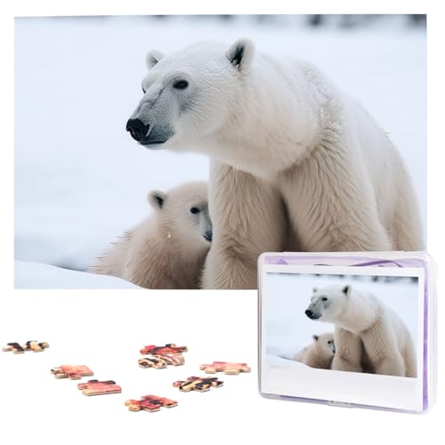 1000-teiliges Puzzle für Erwachsene, herausfordernde Puzzles, personalisiertes Holzpuzzle, Schneetier, Eisbär-Fotos, Puzzles für Geburtstag, Weihnachten, 74,9 x 50 cm 1000-teiliges Puzzle für Erwachsene, herausfordernde Puzzles, personalisiertes Holzpuzzle, Schneetier, Eisbär-Fotos, Puzzles für Geburtstag, Weihnachten, 74,9 x 50 cm von QMNEHJ