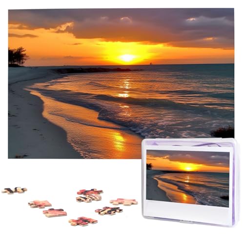 1000-teiliges Puzzle für Erwachsene, herausfordernde Puzzles, personalisiertes Holzpuzzle, Sonnenuntergang bei Flitterwochen, Insel, State Park, Fotos, Puzzles für Geburtstag, Weihnachten, 74,9 x 50 1000-teiliges Puzzle für Erwachsene, herausfordernde Puzzles, personalisiertes Holzpuzzle, Sonnenuntergang bei Flitterwochen, Insel, State Park, Fotos, Puzzles für Geburtstag, Weihnachten, 74,9 x 50 von QMNEHJ