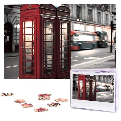 1000-teiliges Puzzle für Erwachsene, herausfordernde Puzzles, personalisiertes Holzpuzzle, Telefonzelle, Fotos, Puzzles für Geburtstag, Weihnachten, 74,9 x 50 cm 1000-teiliges Puzzle für Erwachsene, herausfordernde Puzzles, personalisiertes Holzpuzzle, Telefonzelle, Fotos, Puzzles für Geburtstag, Weihnachten, 74,9 x 50 cm von QMNEHJ