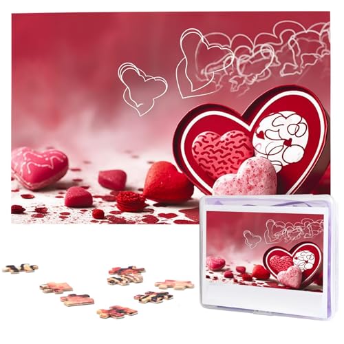 1000-teiliges Puzzle für Erwachsene, herausfordernde Puzzles, personalisiertes Holzpuzzle, Valentinstag, Fotos, Puzzles für Geburtstag, Weihnachten, 74,9 x 50 cm 1000-teiliges Puzzle für Erwachsene, herausfordernde Puzzles, personalisiertes Holzpuzzle, Valentinstag, Fotos, Puzzles für Geburtstag, Weihnachten, 74,9 x 50 cm von QMNEHJ