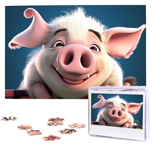 1000-teiliges Puzzle für Erwachsene, herausfordernde Puzzles, personalisiertes Holzpuzzle, lächelnde Fotos, Puzzles für Geburtstag, Weihnachten, 74,9 x 50 cm 1000-teiliges Puzzle für Erwachsene, herausfordernde Puzzles, personalisiertes Holzpuzzle, lächelnde Fotos, Puzzles für Geburtstag, Weihnachten, 74,9 x 50 cm von QMNEHJ