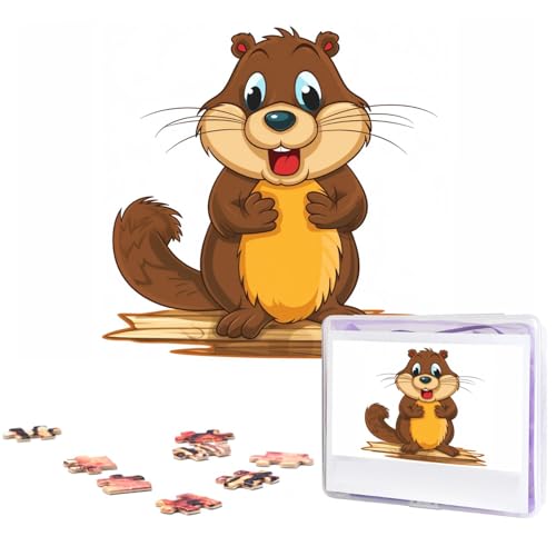 1000-teiliges Puzzle für Erwachsene, herausforderndes Puzzle für Spieleabende, Holzpuzzle, Cartoon, animierter Biber, personalisiertes, individuelles Holzpuzzle für Familie, Bilderpuzzle, fertige 1000-teiliges Puzzle für Erwachsene, herausforderndes Puzzle für Spieleabende, Holzpuzzle, Cartoon, animierter Biber, personalisiertes, individuelles Holzpuzzle für Familie, Bilderpuzzle, fertige von QMNKLET