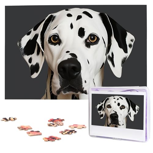 1000-teiliges Puzzle für Erwachsene, herausforderndes Puzzle für Spieleabende, Holzpuzzle, Dalmatiner, personalisiertes Holzpuzzle für Familie, Bilderpuzzle, fertige Größe 74,9 x 50 cm 1000-teiliges Puzzle für Erwachsene, herausforderndes Puzzle für Spieleabende, Holzpuzzle, Dalmatiner, personalisiertes Holzpuzzle für Familie, Bilderpuzzle, fertige Größe 74,9 x 50 cm von QMNKLET