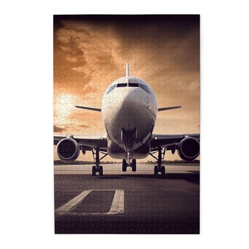 1000-teiliges Puzzle für Erwachsene, herausforderndes Puzzle für Spieleabende, Holzpuzzle, Flugzeug, personalisiertes, individuelles Holzpuzzle für Familie, Bilderpuzzle, fertige Größe 74,9 x 50 cm 1000-teiliges Puzzle für Erwachsene, herausforderndes Puzzle für Spieleabende, Holzpuzzle, Flugzeug, personalisiertes, individuelles Holzpuzzle für Familie, Bilderpuzzle, fertige Größe 74,9 x 50 cm von QMNKLET