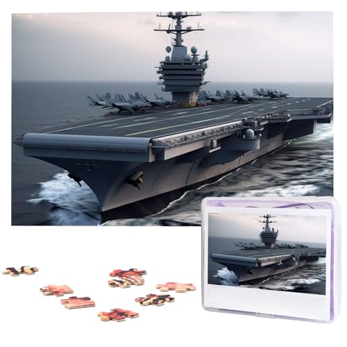 1000-teiliges Puzzle für Erwachsene, herausforderndes Puzzle für Spieleabende, Holzpuzzle, Flugzeugträger, personalisiertes Holzpuzzle für Familie, Bilderpuzzle, fertige Größe 74,9 x 50 cm 1000-teiliges Puzzle für Erwachsene, herausforderndes Puzzle für Spieleabende, Holzpuzzle, Flugzeugträger, personalisiertes Holzpuzzle für Familie, Bilderpuzzle, fertige Größe 74,9 x 50 cm von QMNKLET
