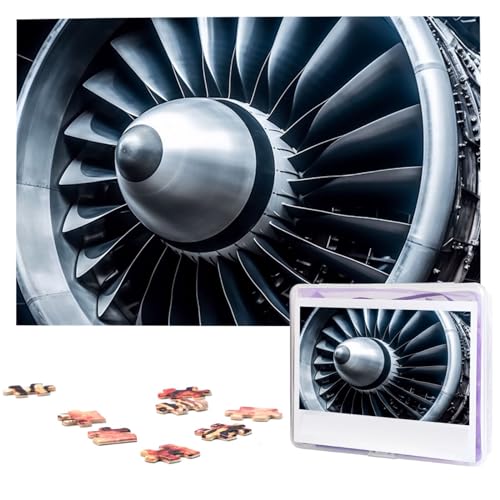 1000-teiliges Puzzle für Erwachsene, herausforderndes Puzzle für Spieleabende, Holzpuzzle, Jet-Motor, personalisierbares Holzpuzzle für Familie, Bilderpuzzle, fertige Größe 74,9 x 50 cm 1000-teiliges Puzzle für Erwachsene, herausforderndes Puzzle für Spieleabende, Holzpuzzle, Jet-Motor, personalisierbares Holzpuzzle für Familie, Bilderpuzzle, fertige Größe 74,9 x 50 cm von QMNKLET