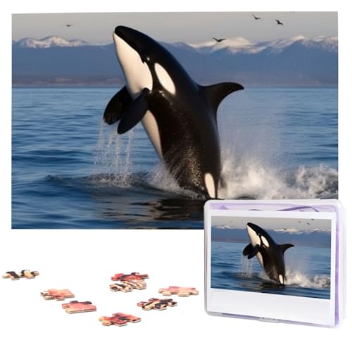 1000-teiliges Puzzle für Erwachsene, herausforderndes Puzzle für Spieleabende, Holzpuzzle, Killerwal, personalisiertes Holzpuzzle für Familie, Bilderpuzzle, fertige Größe 74,9 x 50 cm 1000-teiliges Puzzle für Erwachsene, herausforderndes Puzzle für Spieleabende, Holzpuzzle, Killerwal, personalisiertes Holzpuzzle für Familie, Bilderpuzzle, fertige Größe 74,9 x 50 cm von QMNKLET
