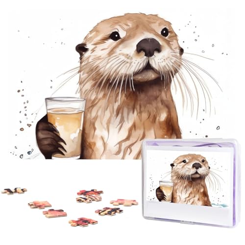 1000-teiliges Puzzle für Erwachsene, herausforderndes Puzzle für Spieleabende, Holzpuzzle, Meeresotter, personalisiertes Holzpuzzle für Familie, Bilderpuzzle, fertige Größe 74,9 x 50 cm 1000-teiliges Puzzle für Erwachsene, herausforderndes Puzzle für Spieleabende, Holzpuzzle, Meeresotter, personalisiertes Holzpuzzle für Familie, Bilderpuzzle, fertige Größe 74,9 x 50 cm von QMNKLET