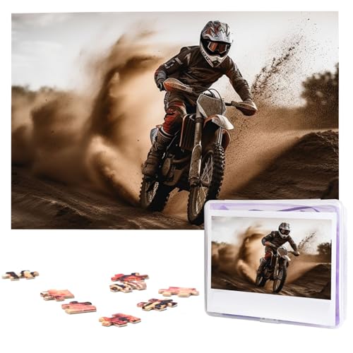 1000-teiliges Puzzle für Erwachsene, herausforderndes Puzzle für Spieleabende, Holzpuzzle, Motocross, personalisierbar, Holzpuzzle für Familie, Bilderpuzzle, fertige Größe 74,9 x 50 cm 1000-teiliges Puzzle für Erwachsene, herausforderndes Puzzle für Spieleabende, Holzpuzzle, Motocross, personalisierbar, Holzpuzzle für Familie, Bilderpuzzle, fertige Größe 74,9 x 50 cm von QMNKLET