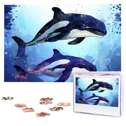 1000-teiliges Puzzle für Erwachsene, herausforderndes Puzzle für Spieleabende, Holzpuzzle, Orca-Killer-Wal, personalisiertes Holzpuzzle für Familie, Bilderpuzzle, fertige Größe 74,9 x 50 cm 1000-teiliges Puzzle für Erwachsene, herausforderndes Puzzle für Spieleabende, Holzpuzzle, Orca-Killer-Wal, personalisiertes Holzpuzzle für Familie, Bilderpuzzle, fertige Größe 74,9 x 50 cm von QMNKLET