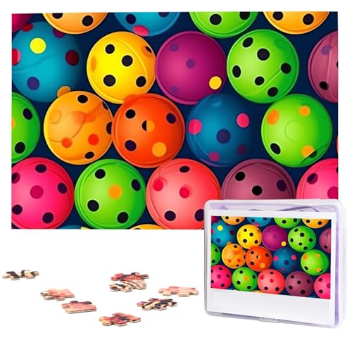 1000-teiliges Puzzle für Erwachsene, herausforderndes Puzzle für Spieleabende, Holzpuzzle, Pickleball-Bälle, Farbmuster, personalisiertes Holzpuzzle für Familie, Bilderpuzzle, fertige Größe 74,9 x 50 1000-teiliges Puzzle für Erwachsene, herausforderndes Puzzle für Spieleabende, Holzpuzzle, Pickleball-Bälle, Farbmuster, personalisiertes Holzpuzzle für Familie, Bilderpuzzle, fertige Größe 74,9 x 50 von QMNKLET