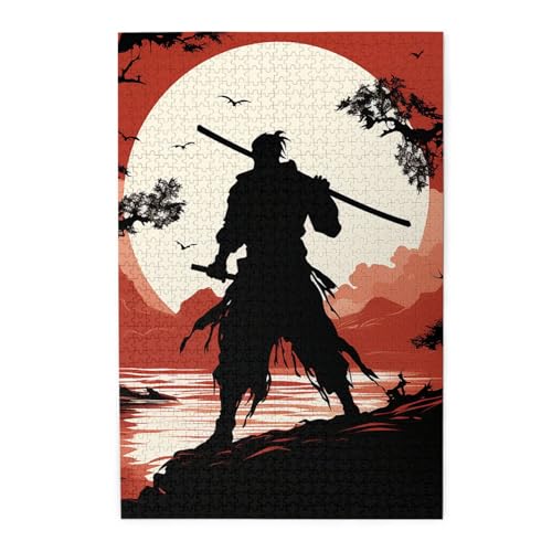 1000-teiliges Puzzle für Erwachsene, herausforderndes Puzzle für Spieleabende, Holzpuzzle, Samurai, personalisierbar, Holzpuzzle für Familie, Bilderpuzzle, fertige Größe 74,9 x 50 cm 1000-teiliges Puzzle für Erwachsene, herausforderndes Puzzle für Spieleabende, Holzpuzzle, Samurai, personalisierbar, Holzpuzzle für Familie, Bilderpuzzle, fertige Größe 74,9 x 50 cm von QMNKLET