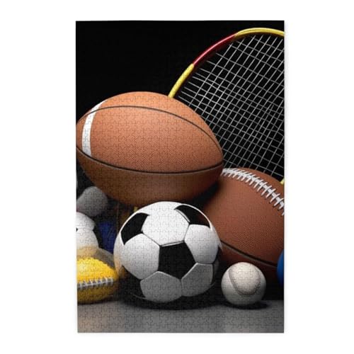 1000-teiliges Puzzle für Erwachsene, herausforderndes Puzzle für Spieleabende, Holzpuzzle, Sport-Thema, personalisiertes Holzpuzzle für Familie, Bilderpuzzle, fertige Größe 74,9 x 50 cm 1000-teiliges Puzzle für Erwachsene, herausforderndes Puzzle für Spieleabende, Holzpuzzle, Sport-Thema, personalisiertes Holzpuzzle für Familie, Bilderpuzzle, fertige Größe 74,9 x 50 cm von QMNKLET