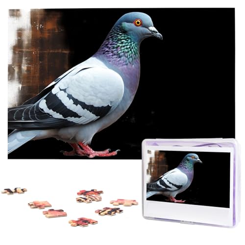 1000-teiliges Puzzle für Erwachsene, herausforderndes Puzzle für Spieleabende, Holzpuzzle, Taube, personalisierbar, Holzpuzzle für Familie, Bilderpuzzle, fertige Größe 74,9 x 50 cm 1000-teiliges Puzzle für Erwachsene, herausforderndes Puzzle für Spieleabende, Holzpuzzle, Taube, personalisierbar, Holzpuzzle für Familie, Bilderpuzzle, fertige Größe 74,9 x 50 cm von QMNKLET