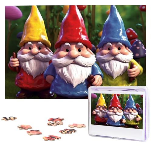 1000-teiliges Puzzle für Erwachsene, herausforderndes Puzzle für Spieleabende, Holzpuzzle, bunte Zwerge, personalisiertes Holzpuzzle für Familie, Bilderpuzzle, fertige Größe 74,9 x 50 cm 1000-teiliges Puzzle für Erwachsene, herausforderndes Puzzle für Spieleabende, Holzpuzzle, bunte Zwerge, personalisiertes Holzpuzzle für Familie, Bilderpuzzle, fertige Größe 74,9 x 50 cm von QMNKLET