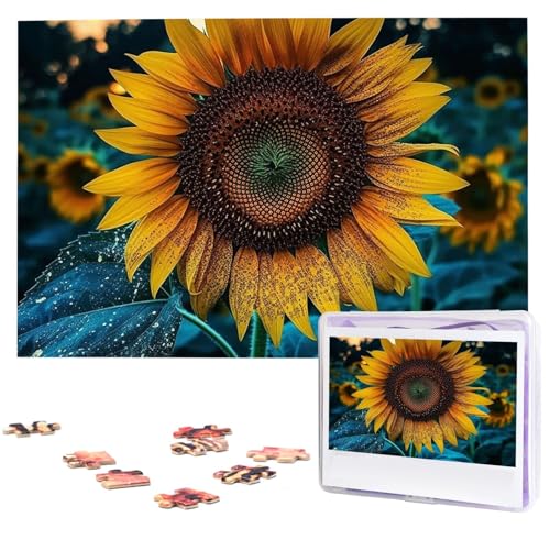 1000-teiliges Puzzle für Erwachsene, herausforderndes Puzzle für Spieleabende, Holzpuzzle, die schönste Sonnenblume, personalisiertes Holzpuzzle für Familie, Bilderpuzzle, fertige Größe 74,9 x 50 cm 1000-teiliges Puzzle für Erwachsene, herausforderndes Puzzle für Spieleabende, Holzpuzzle, die schönste Sonnenblume, personalisiertes Holzpuzzle für Familie, Bilderpuzzle, fertige Größe 74,9 x 50 cm von QMNKLET