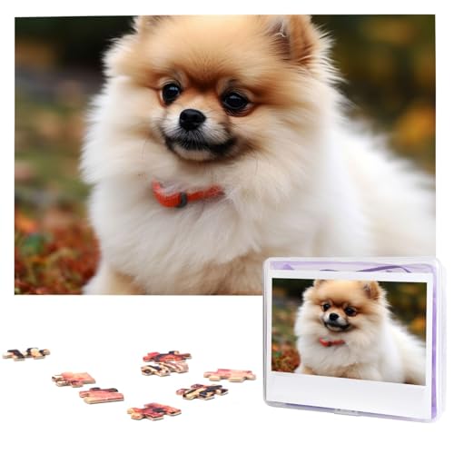1000-teiliges Puzzle für Erwachsene, herausforderndes Puzzle für Spieleabende, Holzpuzzle, kurzhaariger Zwergspitzhund, personalisiertes Holzpuzzle für Familie, Bilderpuzzle, fertige Größe 74,9 x 50 1000-teiliges Puzzle für Erwachsene, herausforderndes Puzzle für Spieleabende, Holzpuzzle, kurzhaariger Zwergspitzhund, personalisiertes Holzpuzzle für Familie, Bilderpuzzle, fertige Größe 74,9 x 50 von QMNKLET