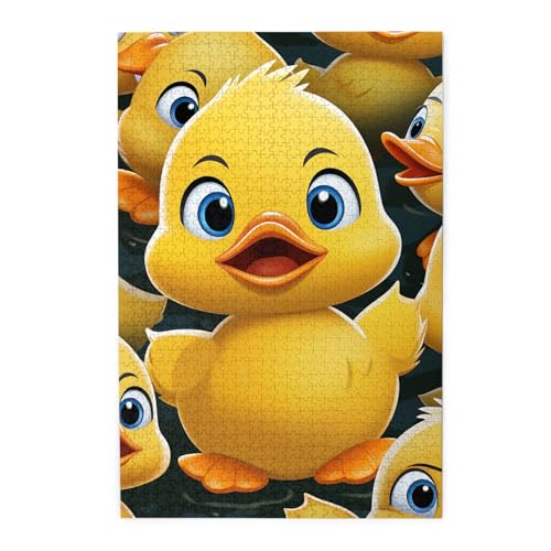 1000-teiliges Puzzle für Erwachsene, herausforderndes Puzzle für Spieleabende, Holzpuzzle, niedliche Ente, Tier, personalisierbar, Holzpuzzle für Familie, Bildpuzzle, fertige Größe 74,9 x 50 cm 1000-teiliges Puzzle für Erwachsene, herausforderndes Puzzle für Spieleabende, Holzpuzzle, niedliche Ente, Tier, personalisierbar, Holzpuzzle für Familie, Bildpuzzle, fertige Größe 74,9 x 50 cm von QMNKLET