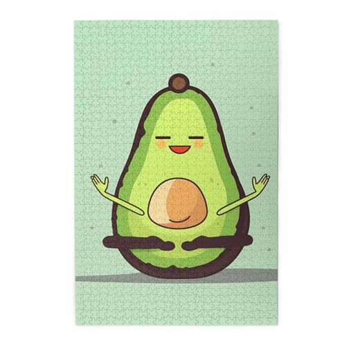 1000-teiliges Puzzle für Erwachsene, herausforderndes Puzzle für Spieleabende, Holzpuzzle, niedliches Yoga, Avocado, personalisiertes Holzpuzzle für Familie, Bilderpuzzle, fertige Größe 74,9 x 50 cm 1000-teiliges Puzzle für Erwachsene, herausforderndes Puzzle für Spieleabende, Holzpuzzle, niedliches Yoga, Avocado, personalisiertes Holzpuzzle für Familie, Bilderpuzzle, fertige Größe 74,9 x 50 cm von QMNKLET