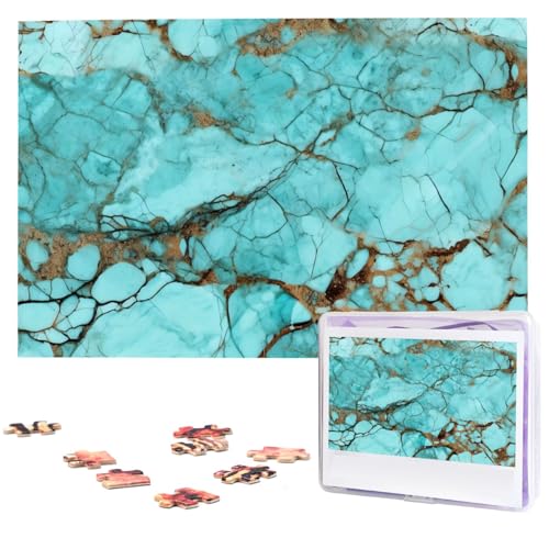 1000-teiliges Puzzle für Erwachsene, herausforderndes Puzzle für Spieleabende, Holzpuzzle, türkisfarbener Marmor, personalisiertes Holzpuzzle für Familie, Bilderpuzzle, fertige Größe 74,9 x 50 cm 1000-teiliges Puzzle für Erwachsene, herausforderndes Puzzle für Spieleabende, Holzpuzzle, türkisfarbener Marmor, personalisiertes Holzpuzzle für Familie, Bilderpuzzle, fertige Größe 74,9 x 50 cm von QMNKLET