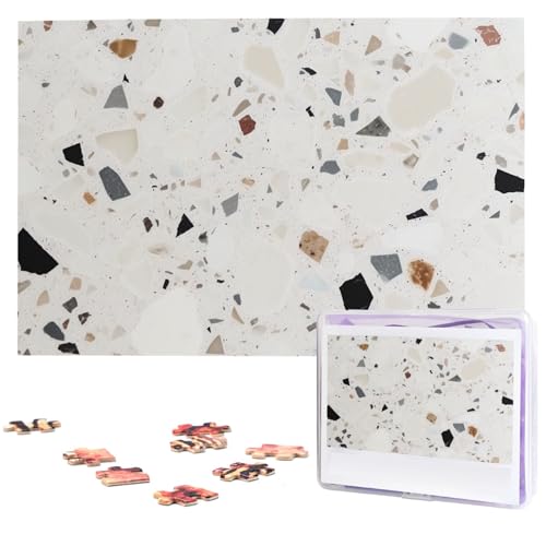 1000-teiliges Puzzle für Erwachsene, herausforderndes Puzzle für Spieleabende, Holzpuzzle, weißer Terrazzo, personalisierbares Holzpuzzle für Familie, Bilderpuzzle, fertige Größe 74,9 x 50 cm 1000-teiliges Puzzle für Erwachsene, herausforderndes Puzzle für Spieleabende, Holzpuzzle, weißer Terrazzo, personalisierbares Holzpuzzle für Familie, Bilderpuzzle, fertige Größe 74,9 x 50 cm von QMNKLET