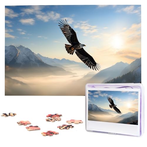 1000-teiliges Puzzle für Erwachsene, herausforderndes Puzzle für Spieleabende, Holzpuzzle Adlergebirge, personalisiertes Holzpuzzle für Familie, Bilderpuzzle, fertige Größe 74,9 x 50 cm 1000-teiliges Puzzle für Erwachsene, herausforderndes Puzzle für Spieleabende, Holzpuzzle Adlergebirge, personalisiertes Holzpuzzle für Familie, Bilderpuzzle, fertige Größe 74,9 x 50 cm von QMNKLET