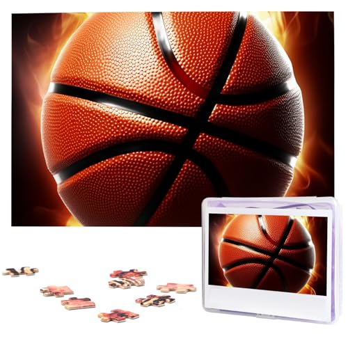 1000-teiliges Puzzle für Erwachsene, herausforderndes Puzzle für Spieleabende, Holzpuzzle Basketball, personalisiertes Holzpuzzle für Familie, Bilderpuzzle, fertige Größe 74,9 x 50 cm 1000-teiliges Puzzle für Erwachsene, herausforderndes Puzzle für Spieleabende, Holzpuzzle Basketball, personalisiertes Holzpuzzle für Familie, Bilderpuzzle, fertige Größe 74,9 x 50 cm von QMNKLET